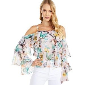 BCBGeneration Tiered Ruffle Cami Top